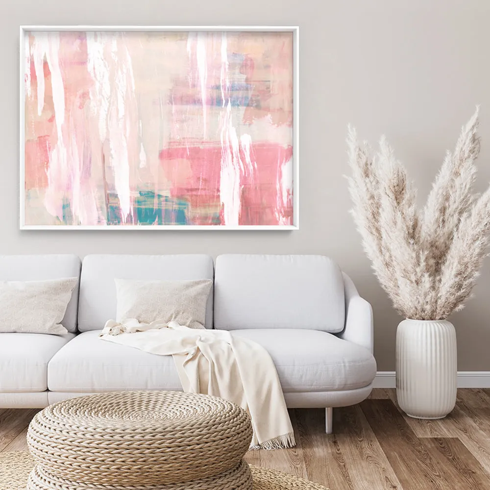 Blush Flurry III  - Art Print