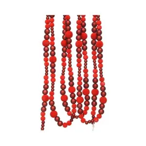 Decoris Hanging Garland 1.2 x 240cm - Red