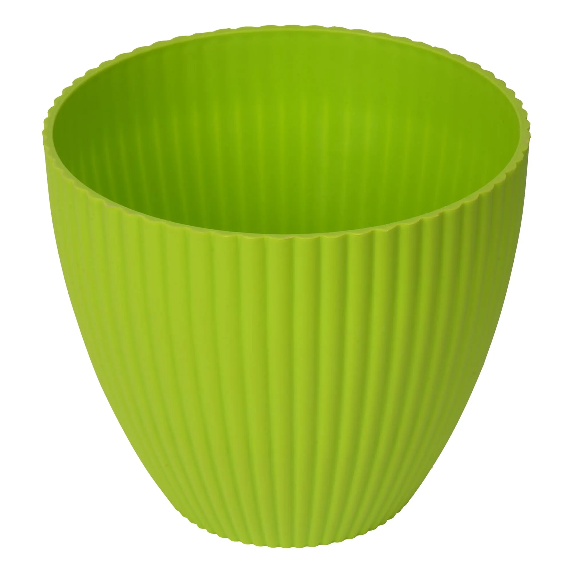 Kuber Industries Flower Pot | Flower Planter Pots for Indoor | Flower Pots for Outdoor | Pot for Garden & Balcony Flowering | Flower Plants Pot | Mega Flower Pot | 6 Inch | Pack of 2 | Green