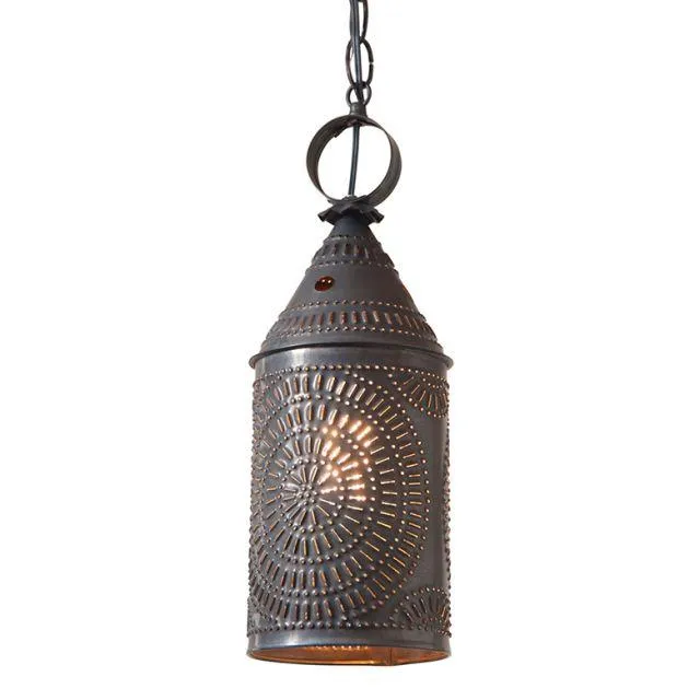 Revere Punched Black Pendant